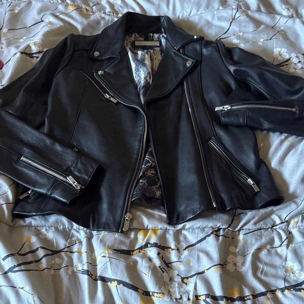 Black Leather Women's Jacket